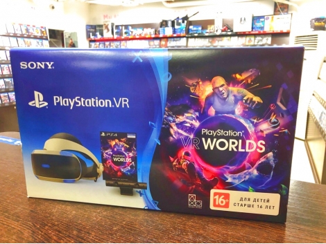 Шлем виртуальной реальности Sony Playstation VR V2 + PS Camera + PS VR Worlds