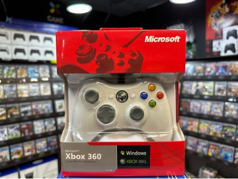 Игровой контроллер для Xbox 360 проводной белый