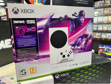 Игровая консоль Microsoft Xbox Series S 512 ГБ + Fortnite + Rocket League